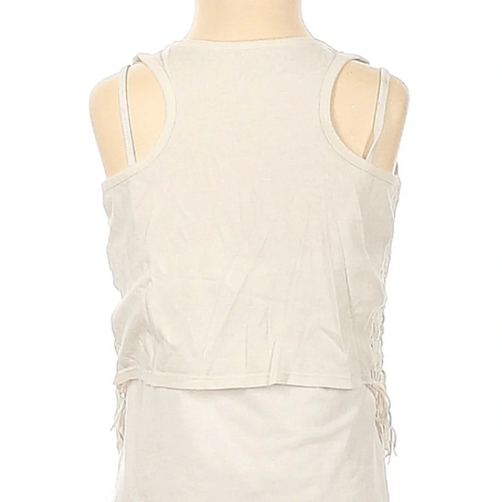 Justice girls crochet weight bohemian vest size 7